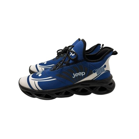 Jeep Men's US Size 11 Jeep Shoes Breathable Chunky Sneakers Blue/White/Black - Picture 1 of 13